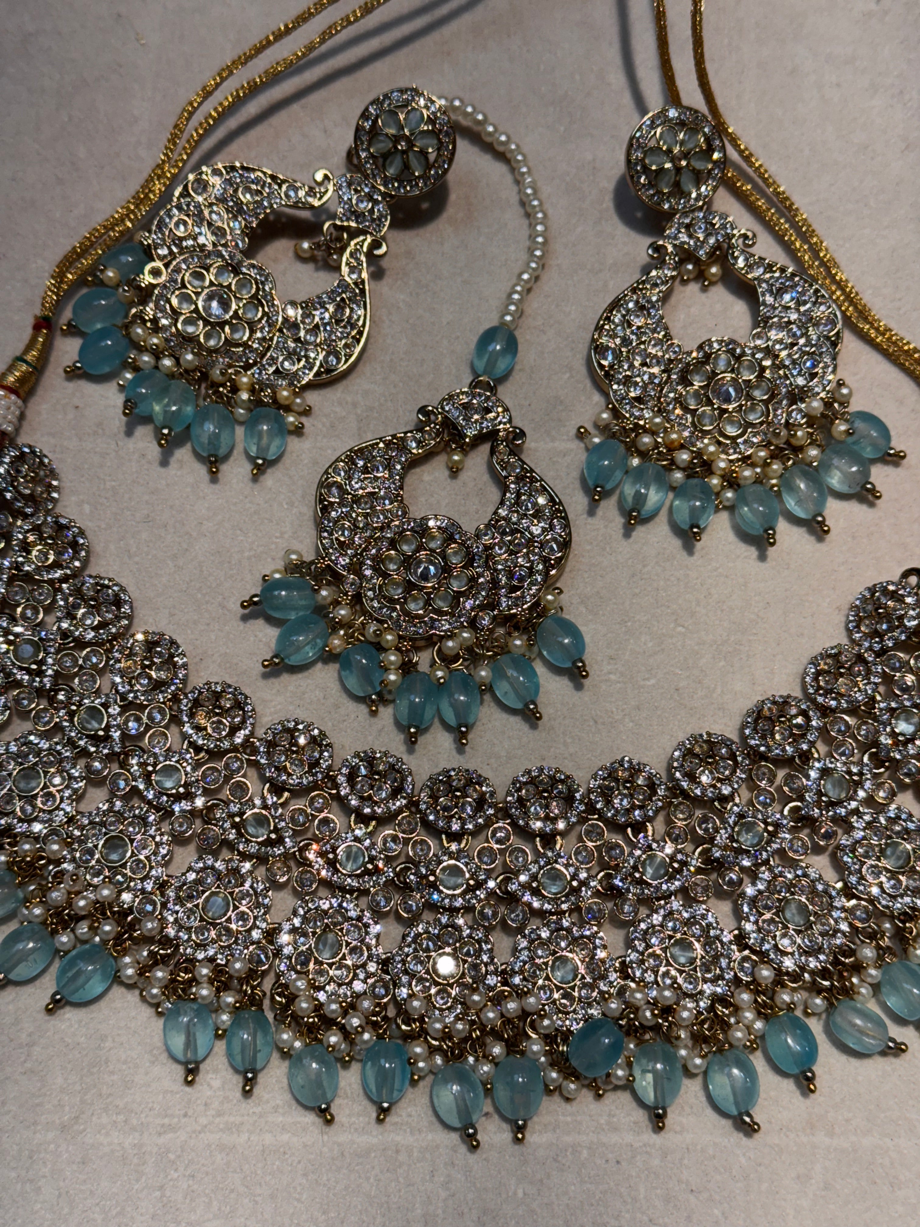 Light blue necklace