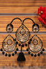 Mirrorwork earrings with Maangtika